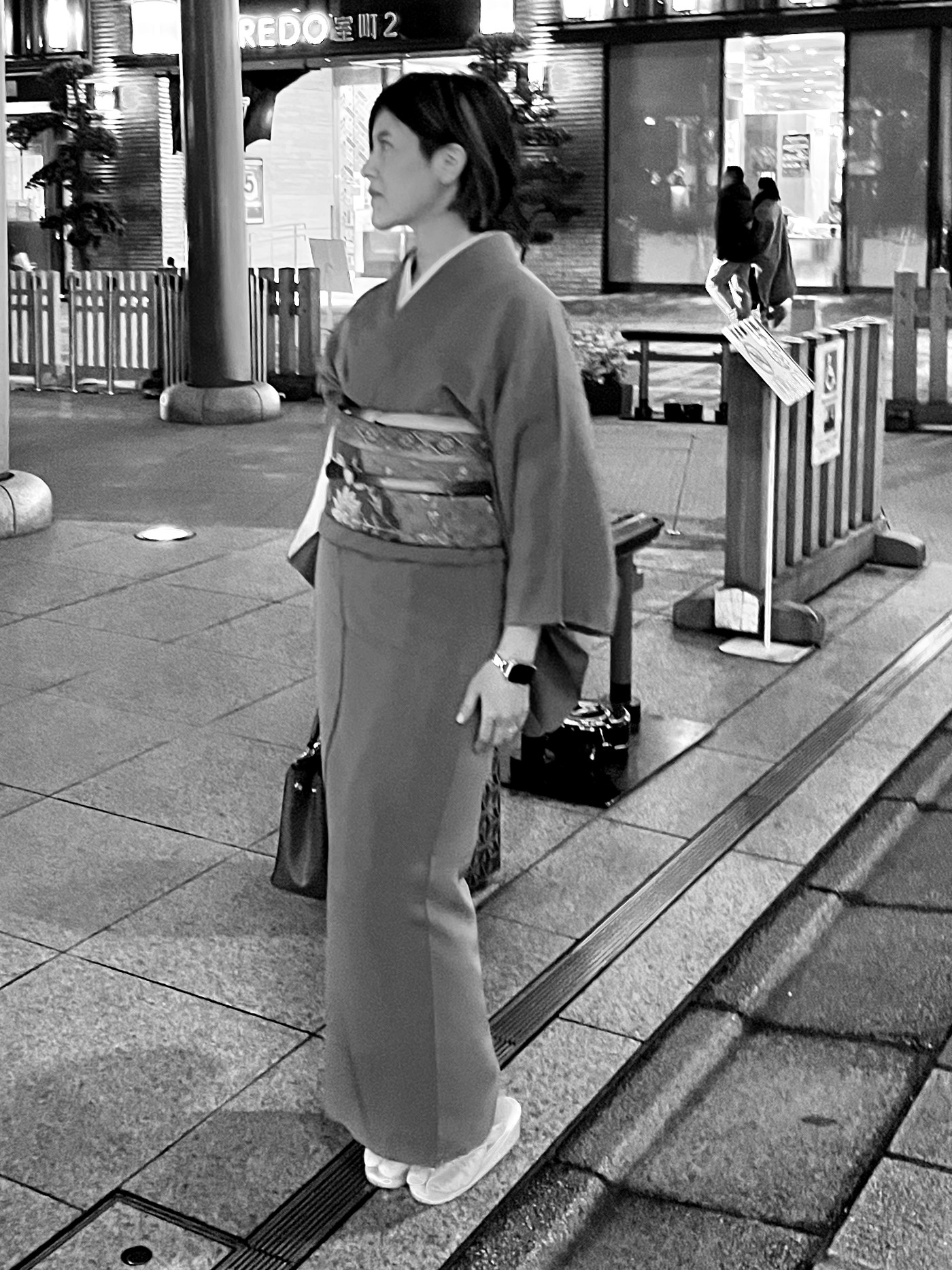 日本橋で着物を纏う山脇有紗
